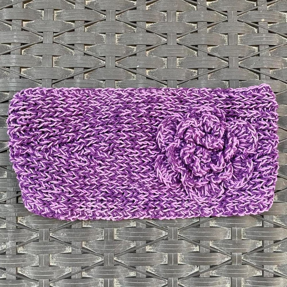 Purple Knit Headband